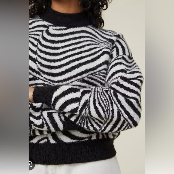 Cotton:On Black and White Women's Sweater in Optic - Picture 4 of 7